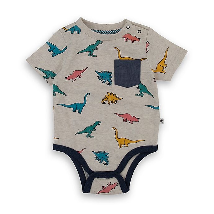 slide 1 of 2, Sovereign Code BSUIT 3-6M GRY MULTI DINO, 1 ct