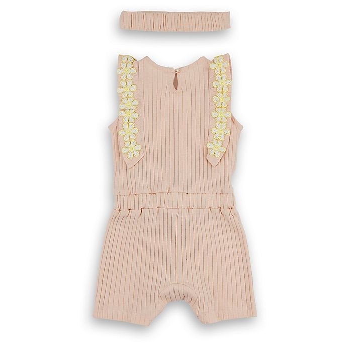 slide 2 of 2, Sovereign Code ROMPER 12M PEACH AUBRIELLA, 1 ct