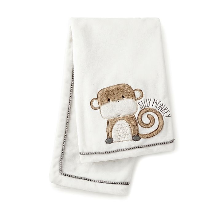 slide 1 of 1, Levtex Baby Kenya Silly Monkey" Blanket - Grey", 1 ct