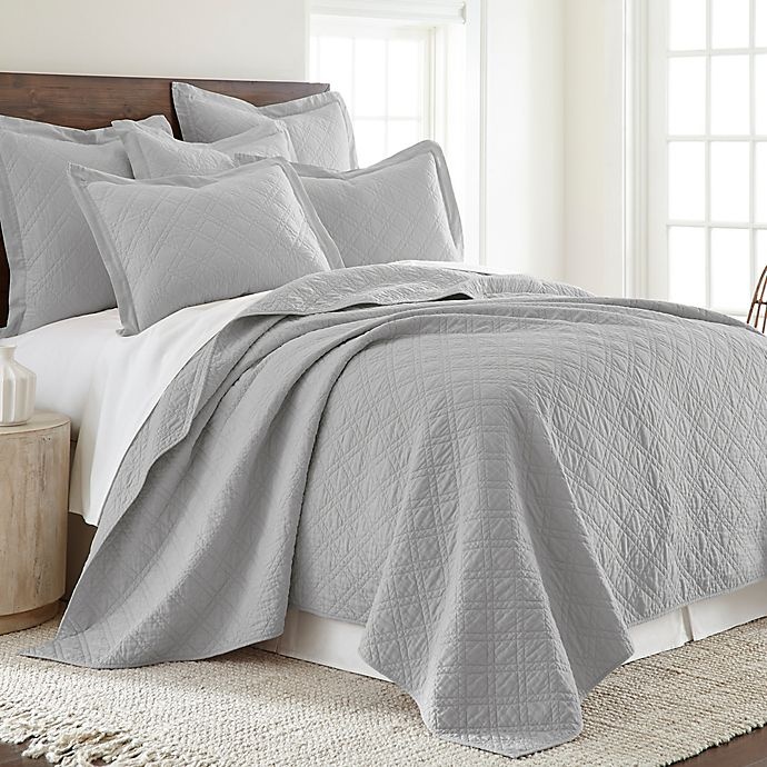 slide 2 of 3, Levtex Home Sasha European Pillow Sham - Grey, 1 ct