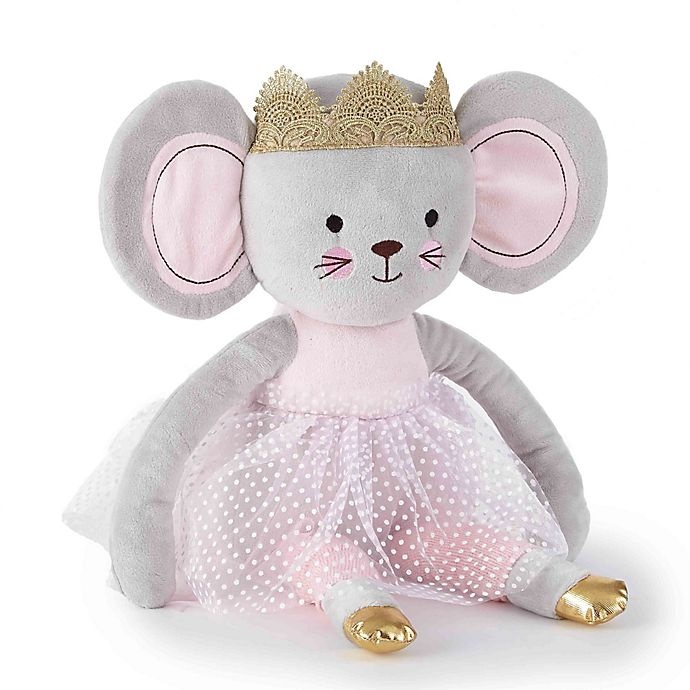 slide 1 of 1, Levtex Baby Elise Plush Princess Mouse Toy - Grey/Pink, 1 ct