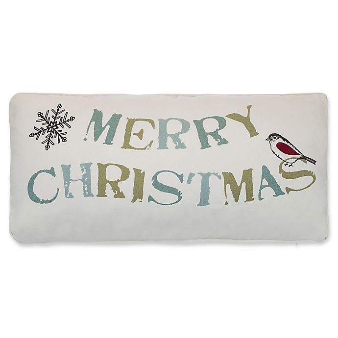 slide 1 of 1, Levtex Home Miracle Merry Christmas" Throw Pillow - White", 1 ct