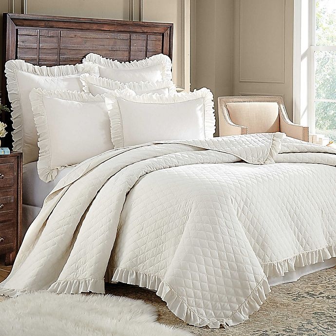 slide 4 of 5, Levtex Home Sandwash Reversible Full/Queen Quilt - Ivory, 1 ct