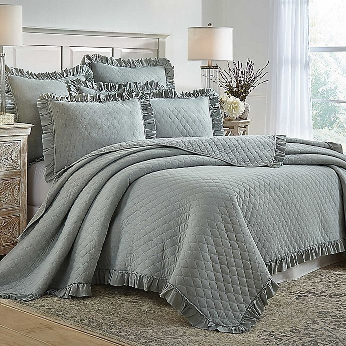 slide 2 of 5, Levtex Home Sandwash Reversible Twin Quilt - Seafoam Blue, 1 ct