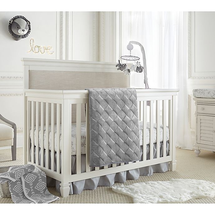 slide 2 of 2, Levtex Baby Heritage Velvet Quilt - Grey, 1 ct