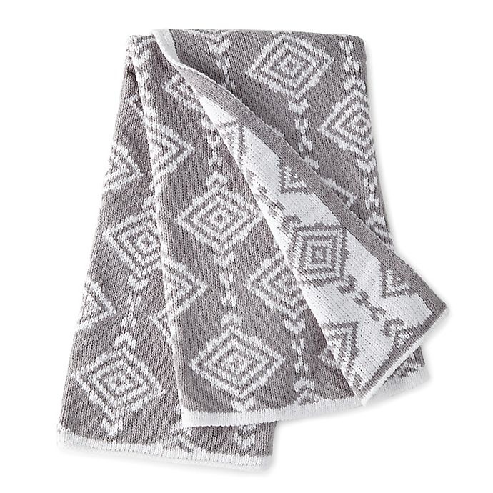 slide 1 of 3, Levtex Baby Heritage Geometric Chenille Blanket - Grey, 1 ct