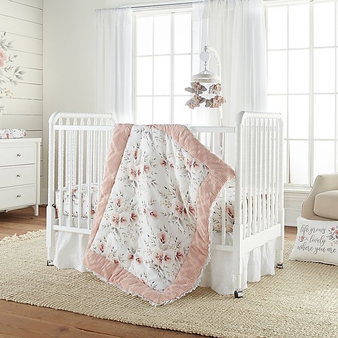 slide 2 of 4, Levtex Baby Adeline Crib Bedding Set - Pink, 4 ct