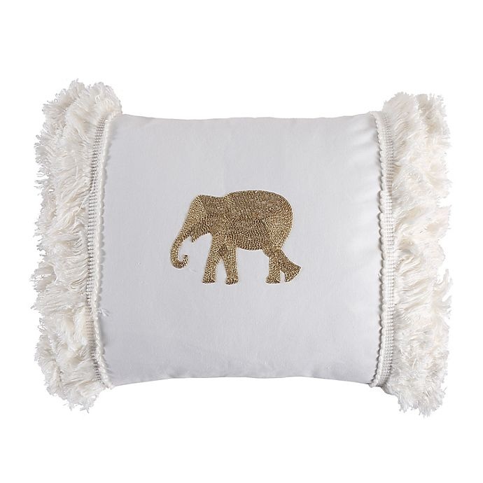 slide 1 of 2, Levtex Home Nacala Elephant Oblong Throw Pillow - White, 1 ct