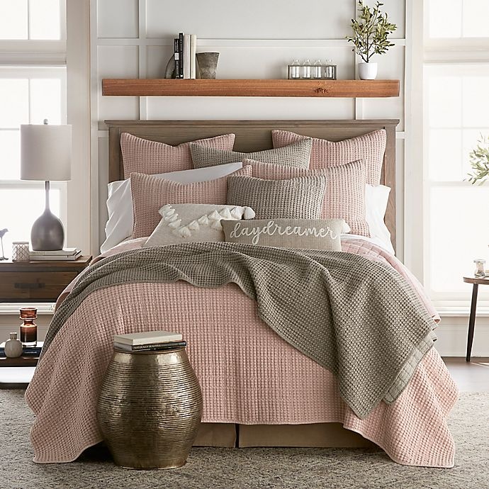 slide 4 of 8, Levtex Home Mills Waffle Twin Quilt Set - Taupe, 2 ct