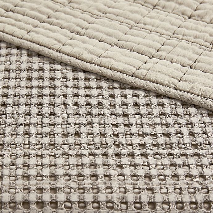 slide 5 of 8, Levtex Home Mills Waffle Twin Quilt Set - Taupe, 2 ct