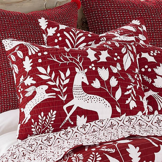 slide 2 of 3, Levtex Home Oscar & Grace Bretton Woods Standard Pillow Sham - Red, 1 ct