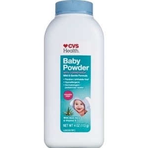 slide 1 of 1, CVS Health Baby Powder With Aloe Vera & Vitamin E, 4 oz