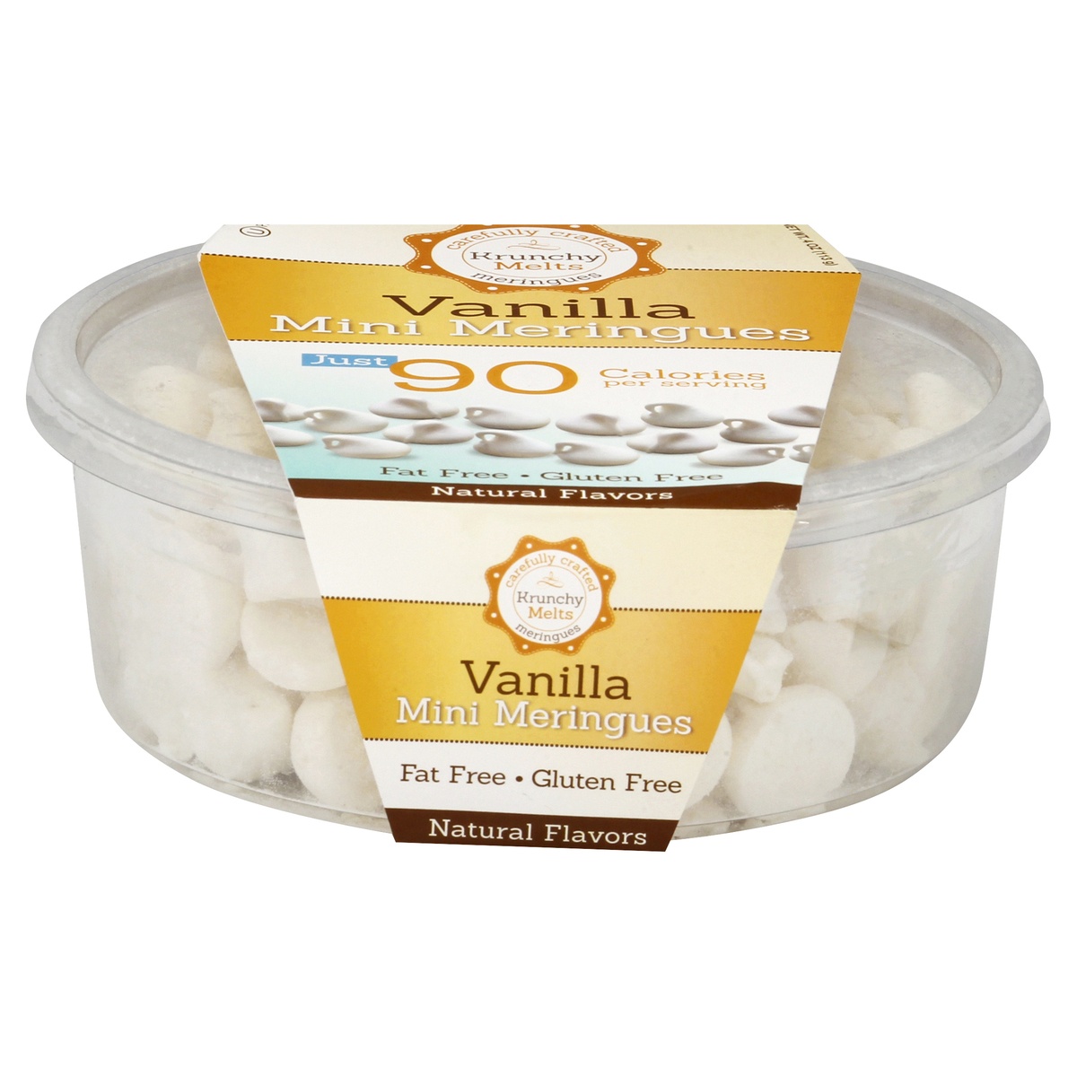 slide 1 of 1, Krunchy Melts Meringues, Vanilla, Mini, 4 oz