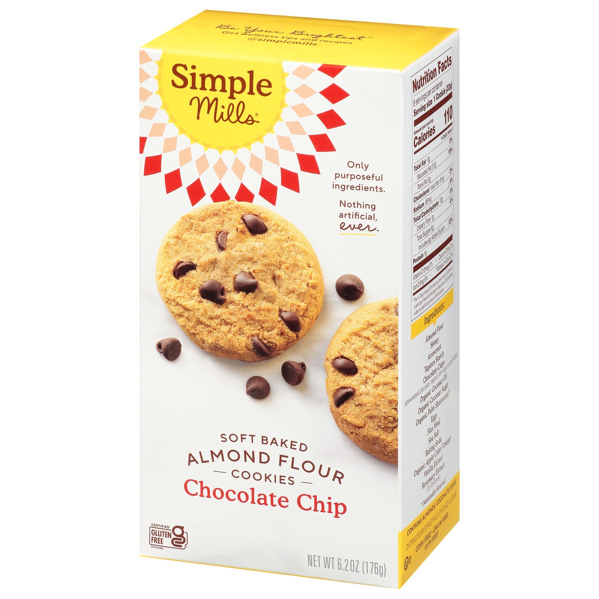 slide 4 of 9, Simple Mills Chocolate Chip Soft Bake, 6.2 oz