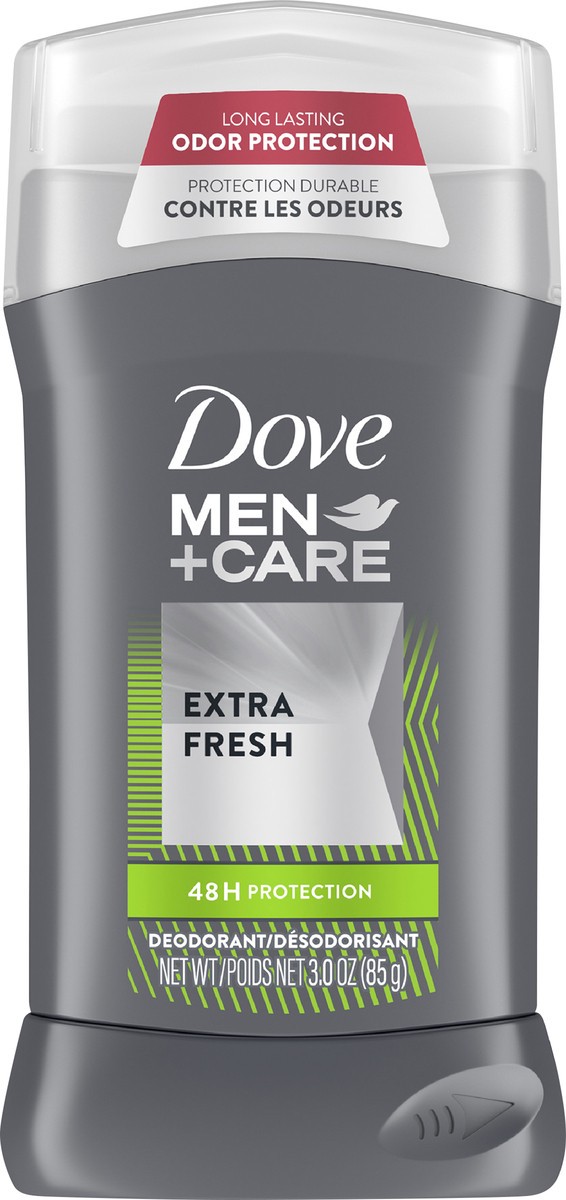 slide 2 of 5, Dove Men+Care Deodorant Stick Extra Fresh, 3 oz, 3 oz
