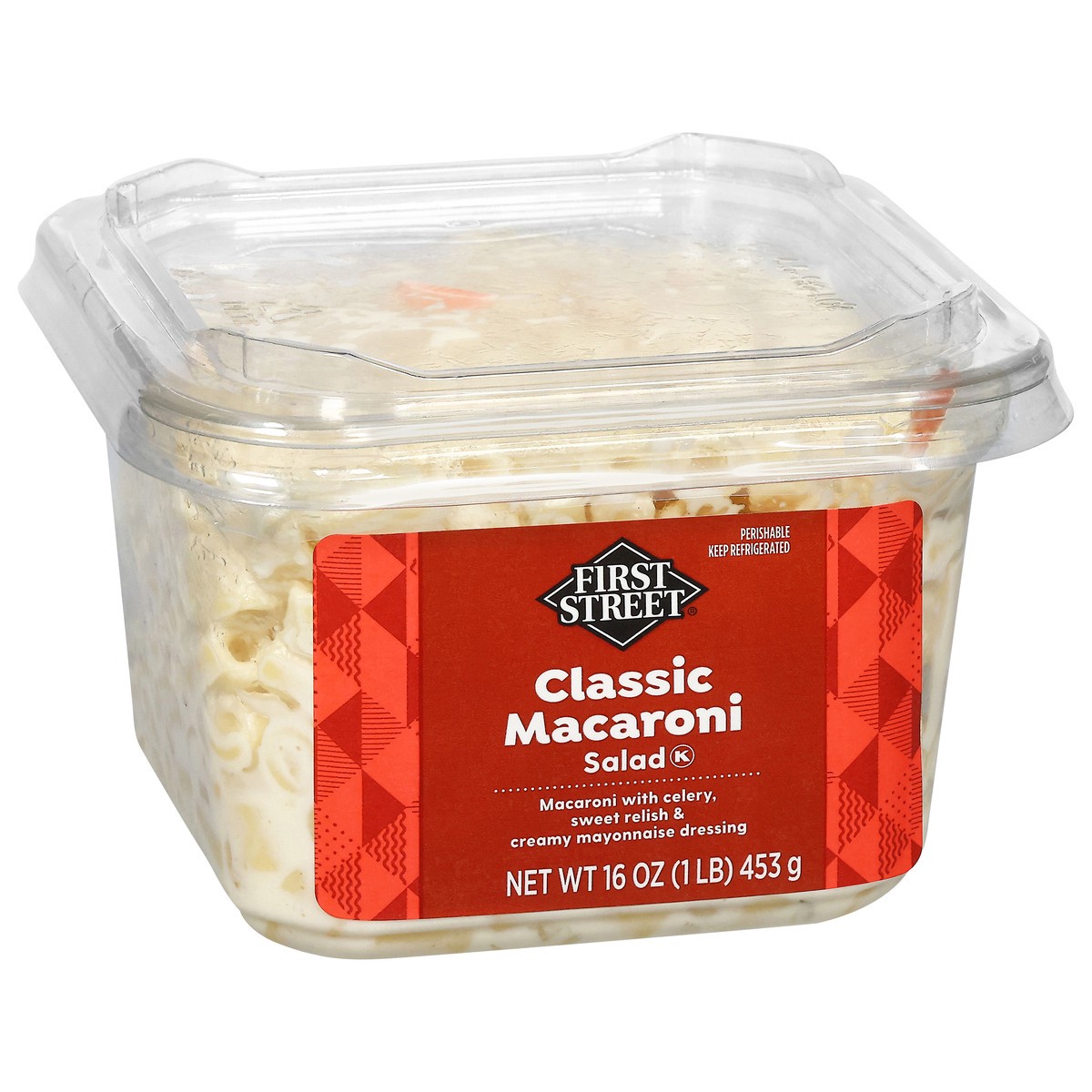 slide 4 of 4, First Street Classic Macaroni Salad, 16 oz