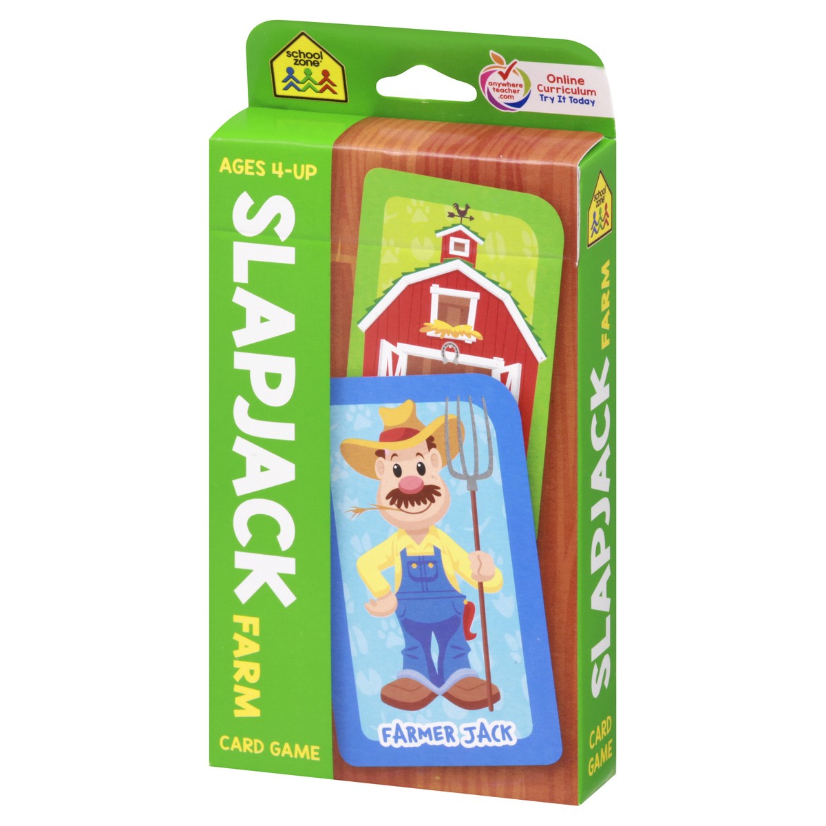 slide 3 of 8, School Zone SlapJack Farm Card Game, 1 ct