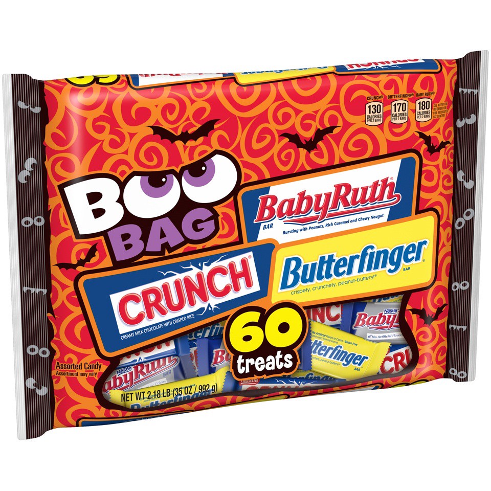 slide 2 of 8, Nestlé Assorted Chocolate Boo Bag, 60 ct