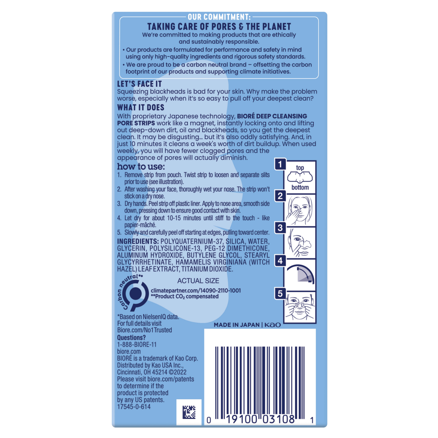 slide 2 of 8, Biore Deep Cleansing Nose Strips, 8 ct