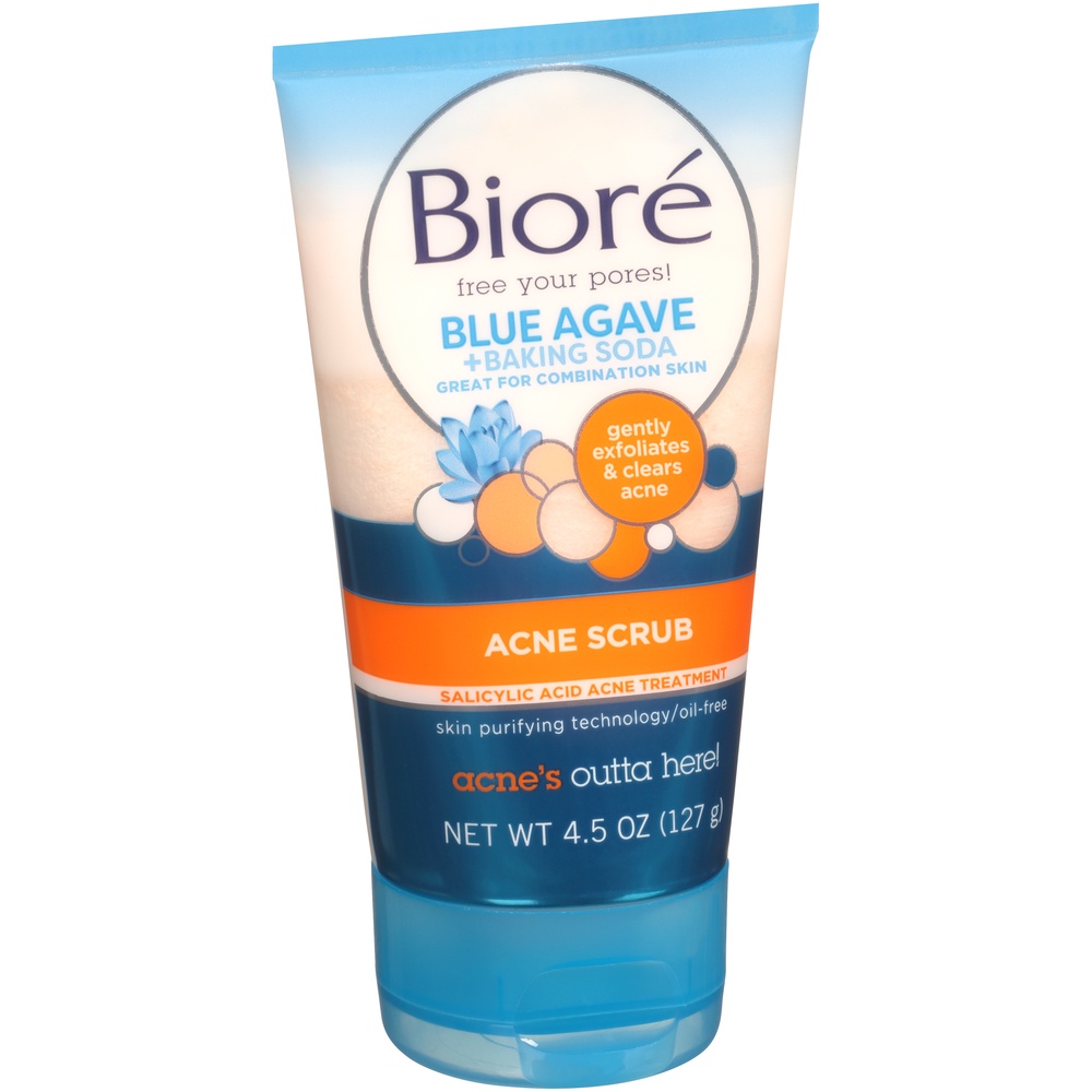 slide 3 of 6, Biore Baking Soda Acne Scrub, 4.5 oz