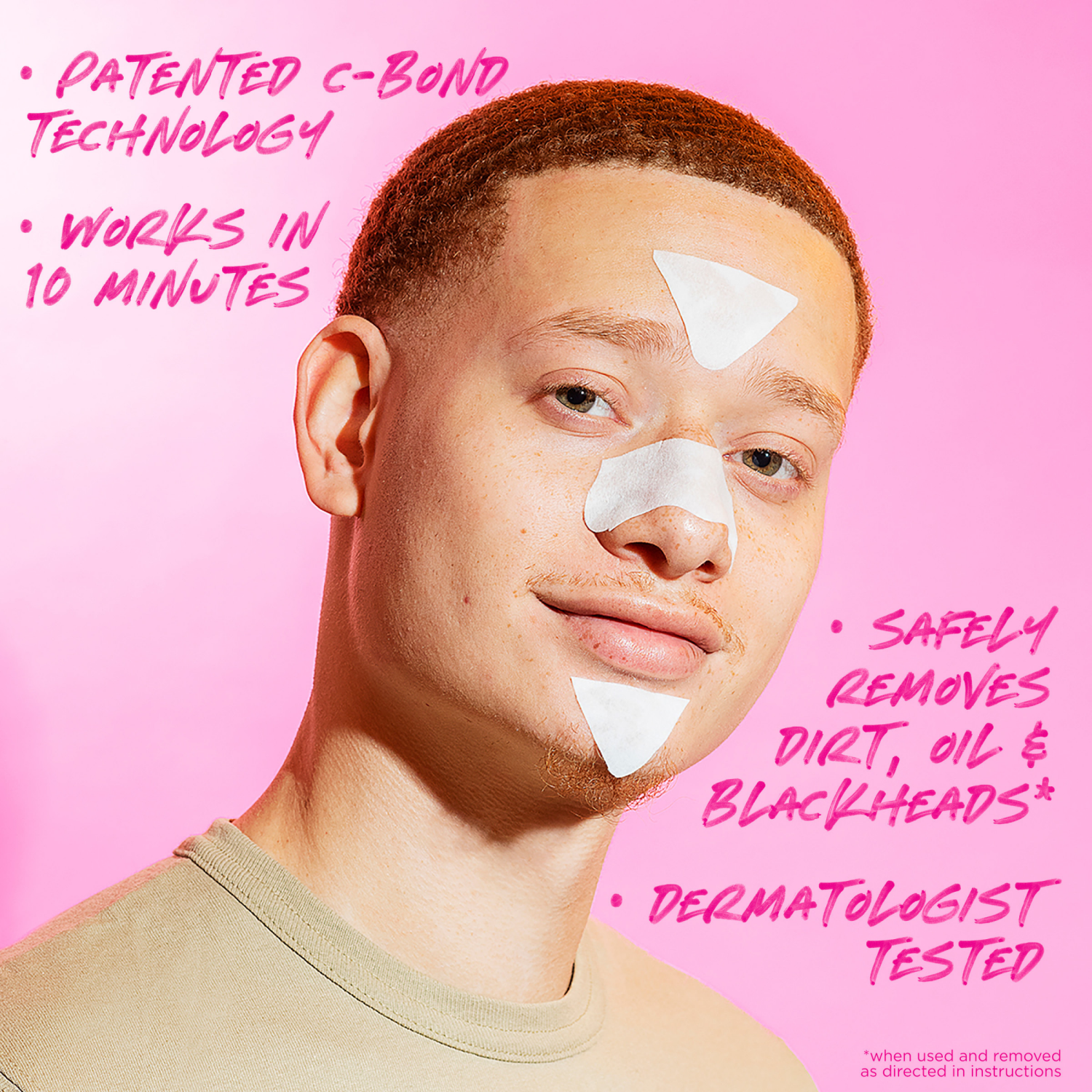 slide 2 of 8, Biore T-Zone Blackhead Remover Deep Cleansing Pore Strips, (5 Nose + 5 Face + 5 Chin Pore Strips), Blackhead Pore Strips For The T-Zone Area, 15 Count, 15 ct