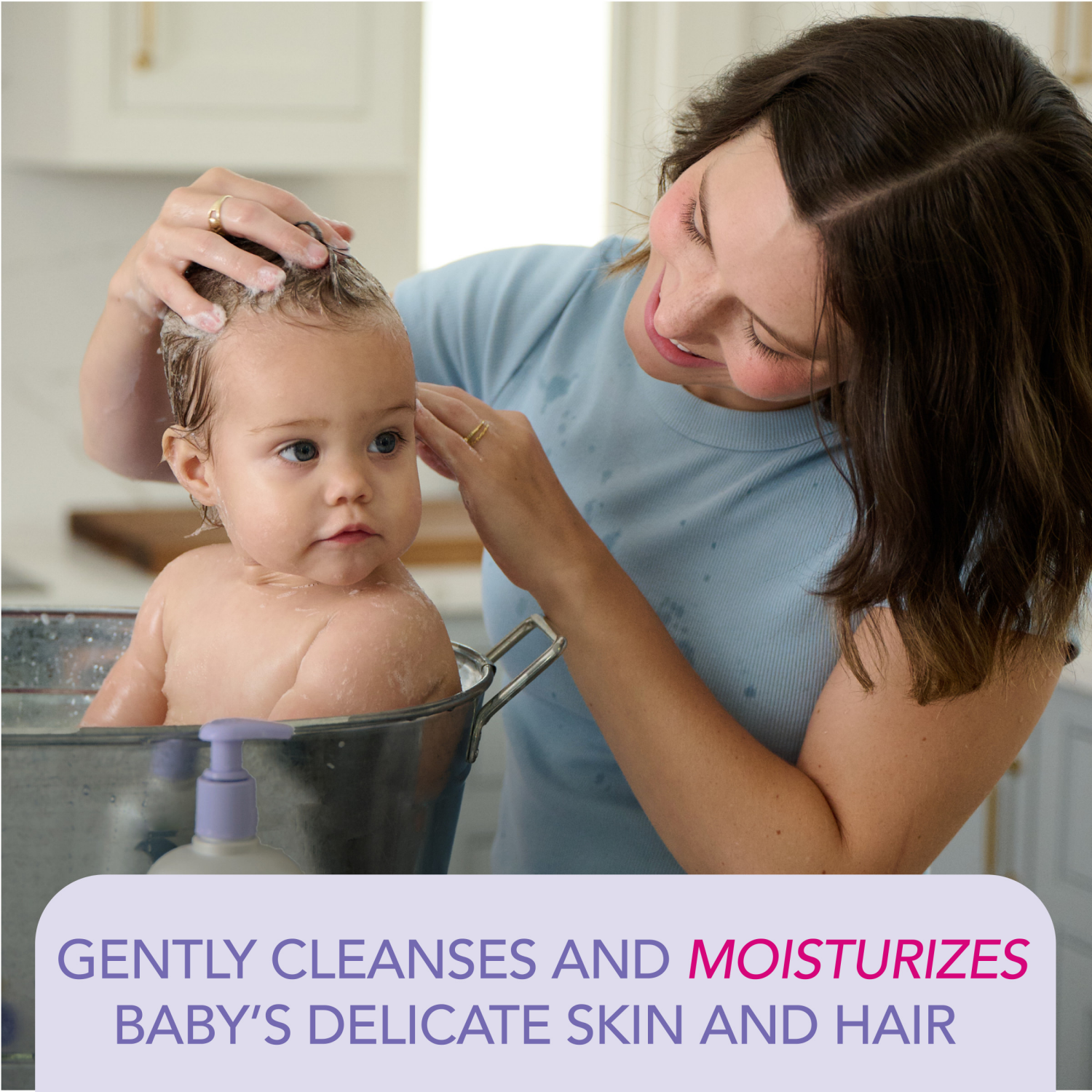 slide 4 of 8, Jergens Baby Jergens Calming Head to Toe Foaming Wash, Baby Shampoo and Body Wash, Baby Shampoo Tear Free, Kids Foaming Body Wash, 18 Fl Oz, 18 fl oz