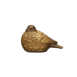 Creative Co-Op Gold Resin Bird - Style 2