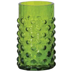 Creative Co-Op Hobnail Drinking Glass - Green