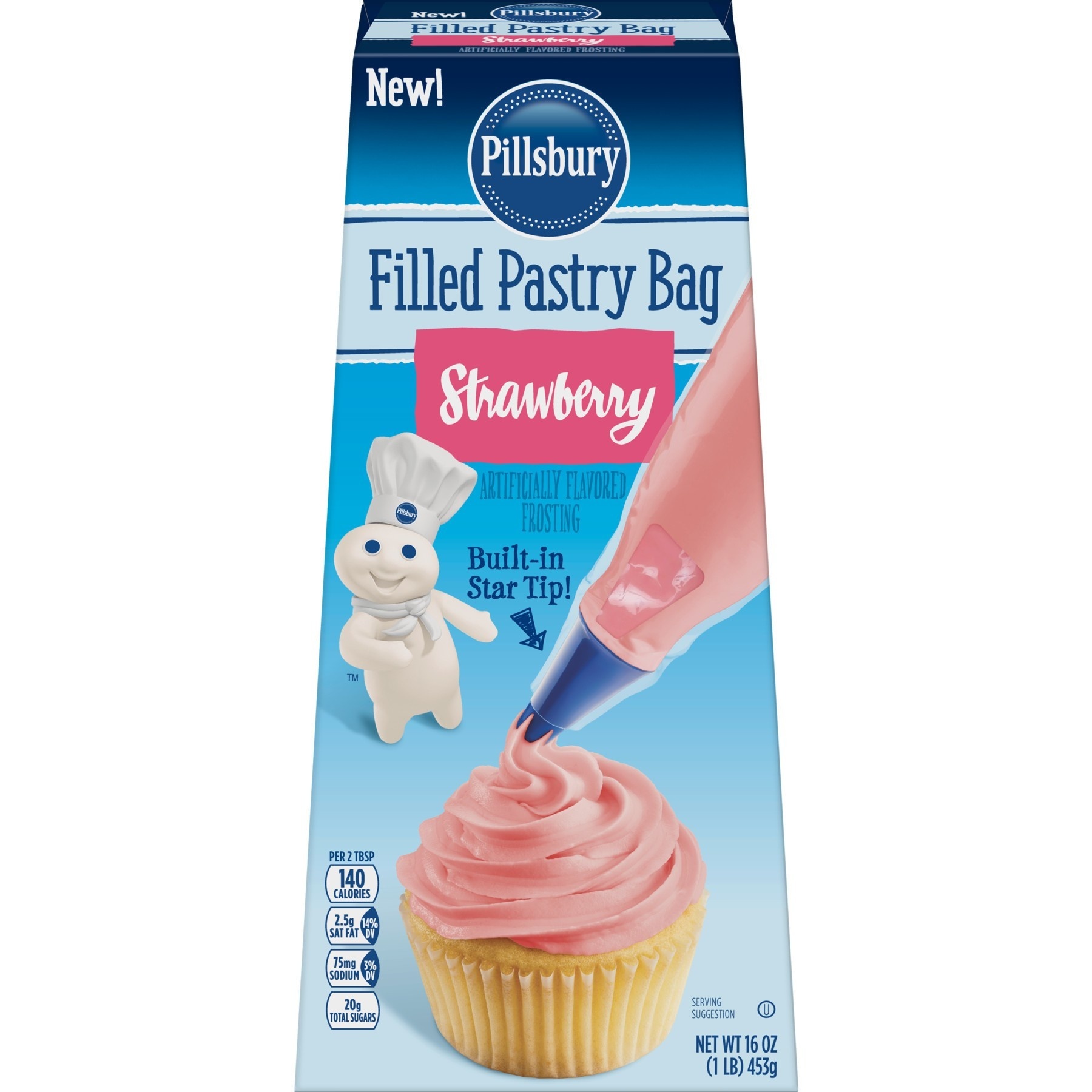 slide 1 of 1, Pillsbury Strawberry Pastry Bag, 16 oz