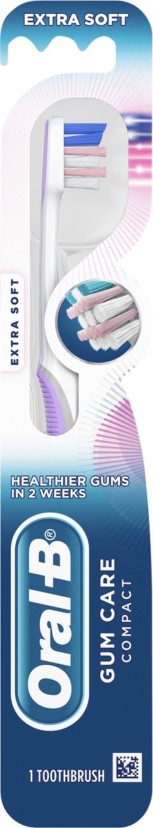 slide 3 of 3, Oral-B Gum Care Sensitive Toothbrush, Extra Soft, 1 Count, 1 ea