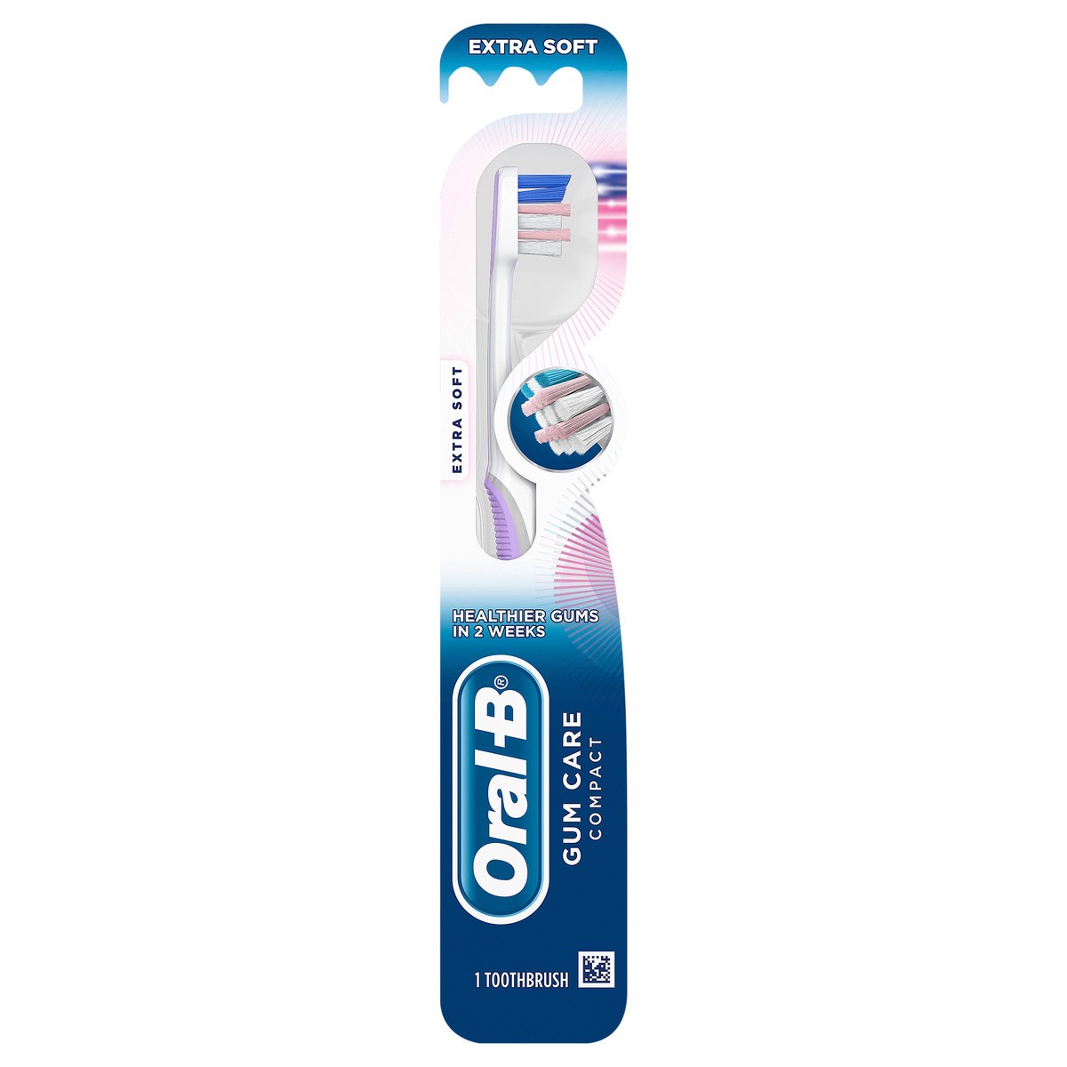 slide 1 of 3, Oral-B Gum Care Sensitive Toothbrush, Extra Soft, 1 Count, 1 ea