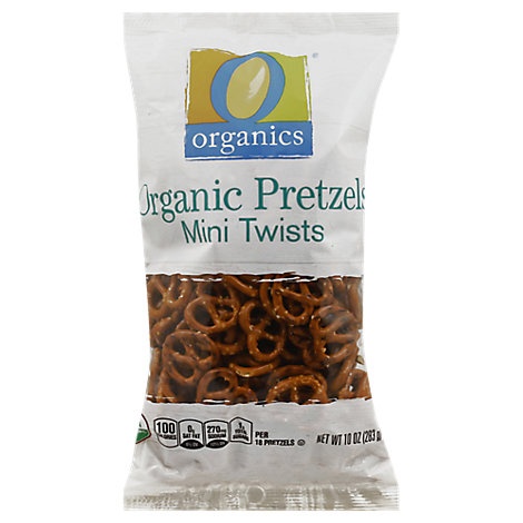 slide 1 of 1, O Organics Pretzels Mini Twists, 10 oz