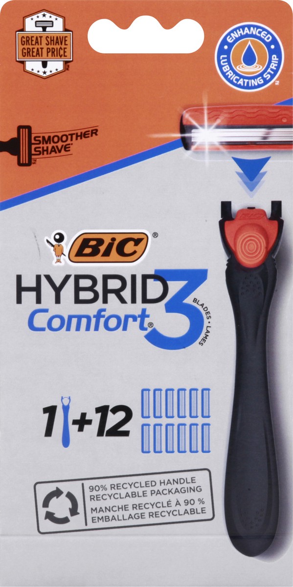 slide 6 of 11, BIC Comfort 3 Hybrid Razor 1 ea, 1 ct