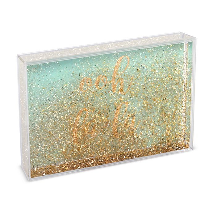 slide 2 of 3, Arte de Casa Ooh La La'' Snowglobe Glitter Frame'', 1 ct