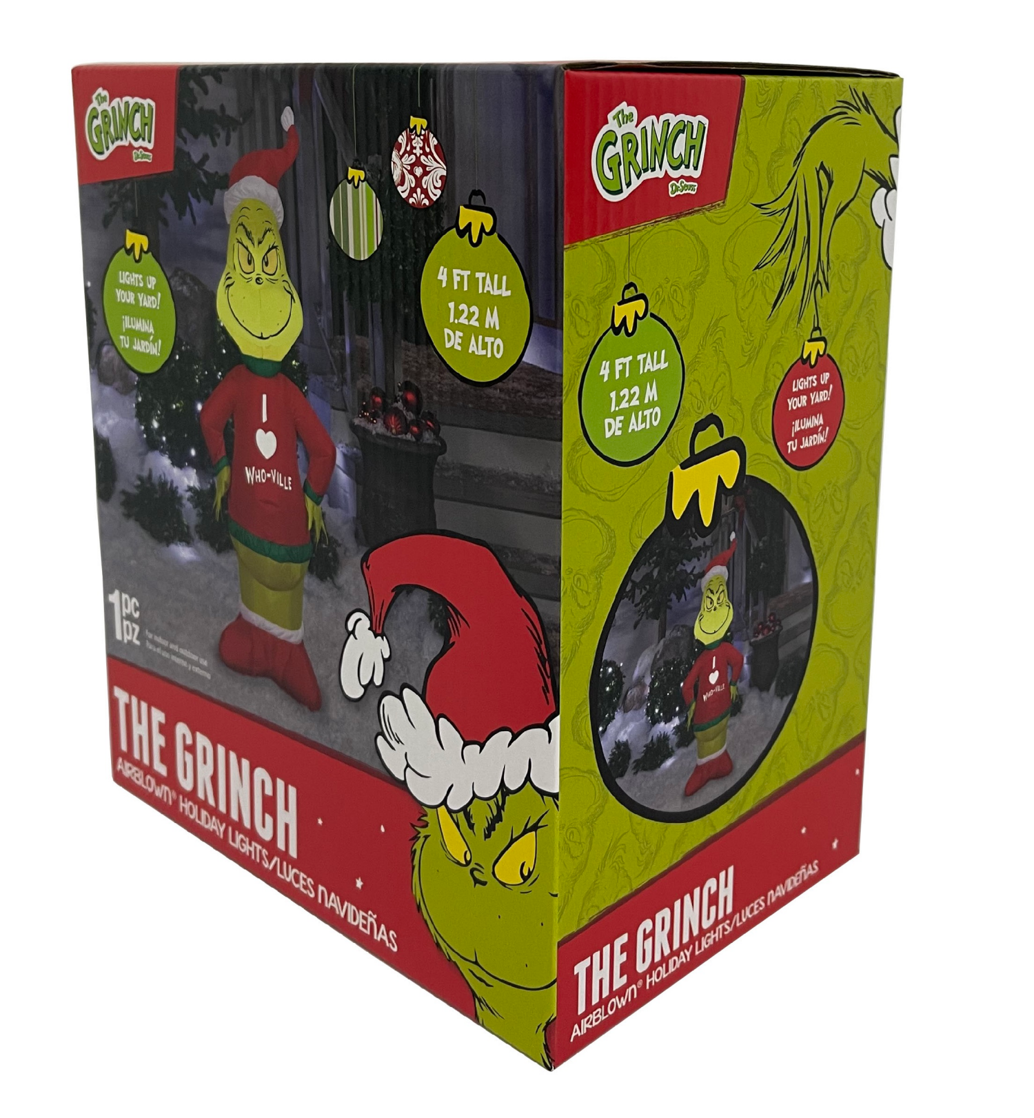 slide 7 of 8, Airblown Lights Grinch in Who-Ville Sweater-SM-Dr. Seuss, 48.03 in