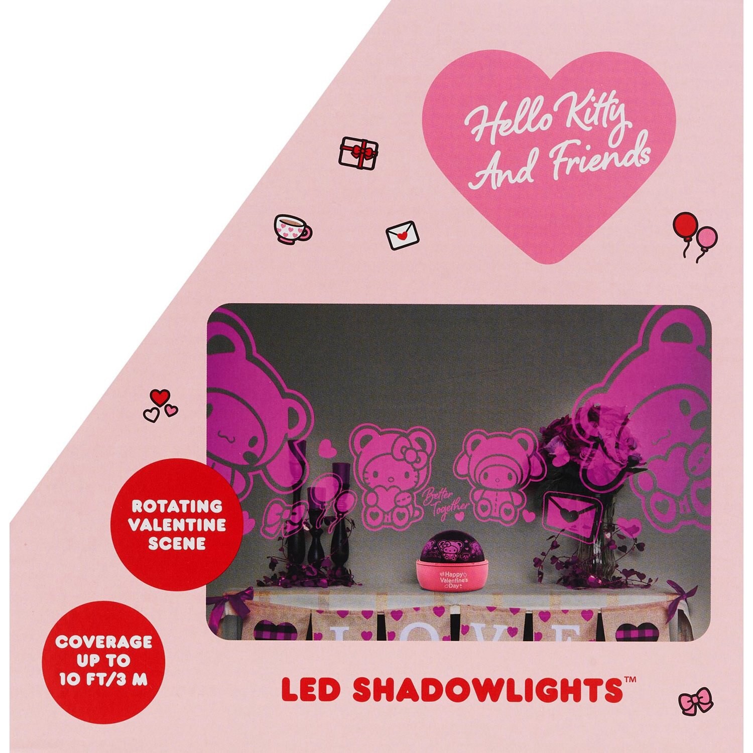 slide 2 of 6, Hello Kitty Valentine's Led Shadowlights™ Projector, 1 ct