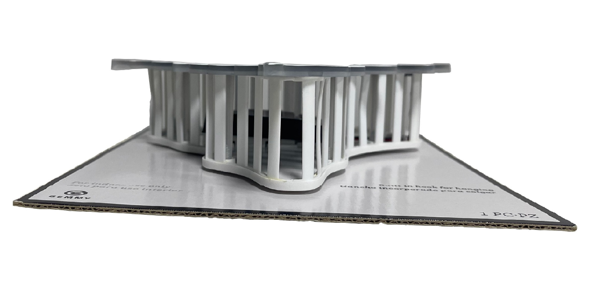 slide 4 of 8, Halloween Lighted Decor Battery Op Radiant Shadows Ghost Blue, 8.74 in