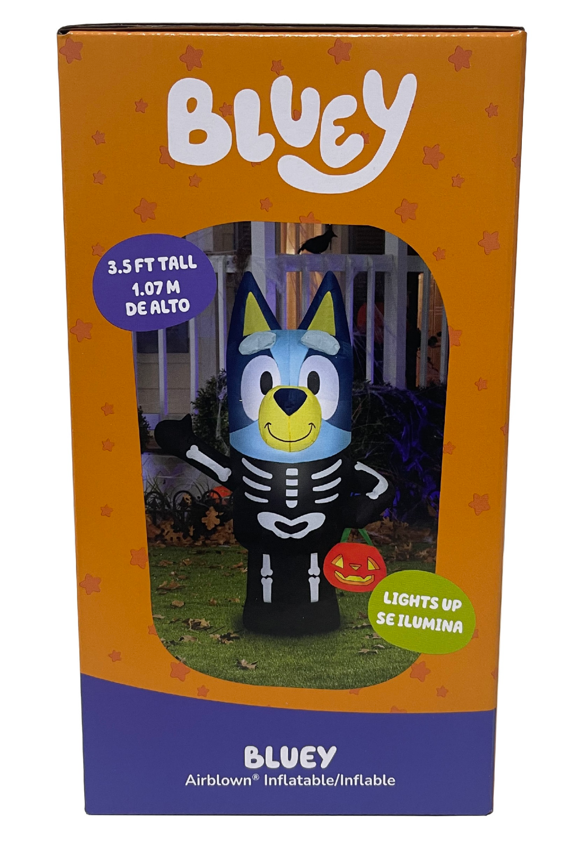 slide 2 of 8, GEMMY Airblown-Bluey In Skeleton Costume, 1 ct