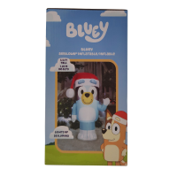 slide 23 of 29, Airblown Bluey in Santa Hat SM Bluey, 42.13 in