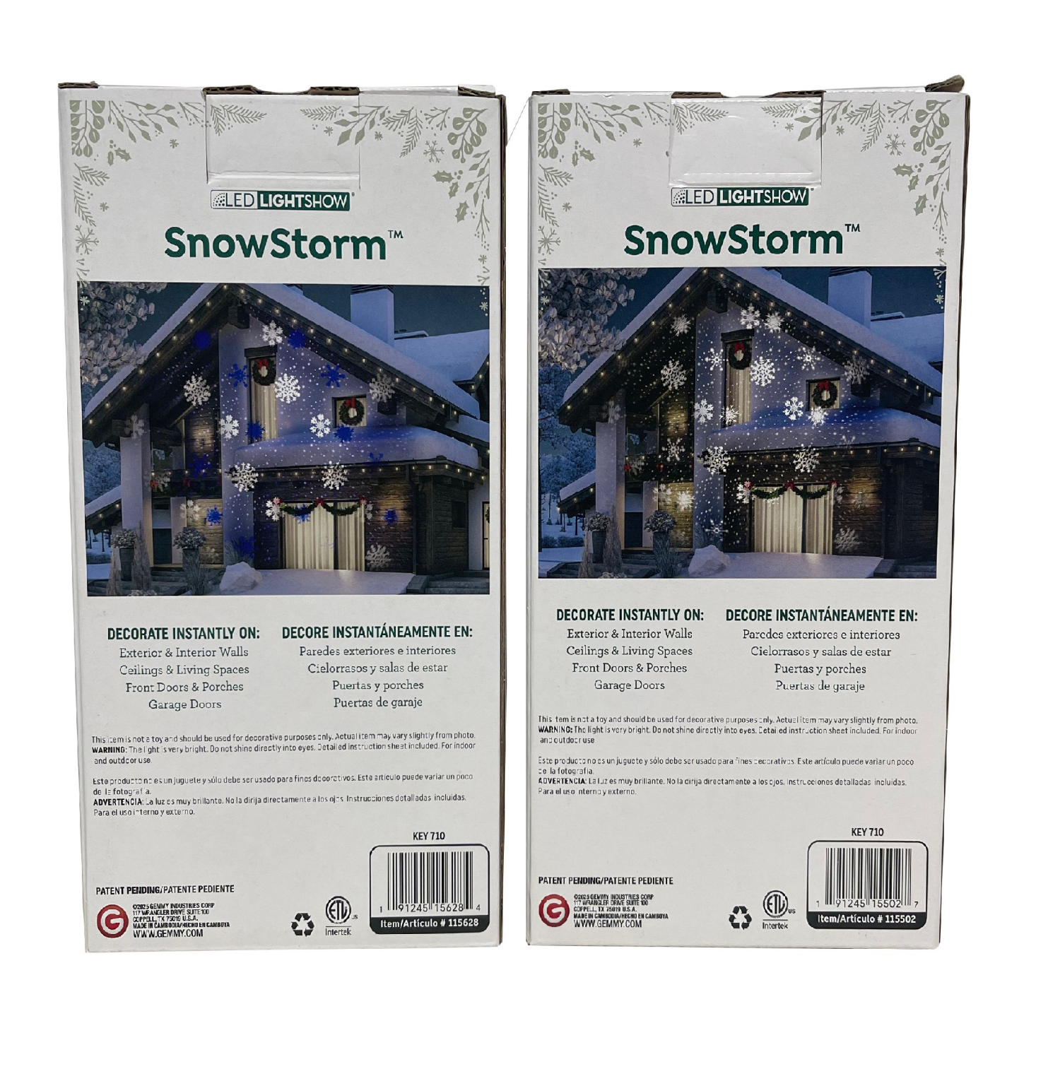 slide 2 of 8, Lightshow Projection-SnowStorm-Snowflake 2 Style Asst, 11.89 in