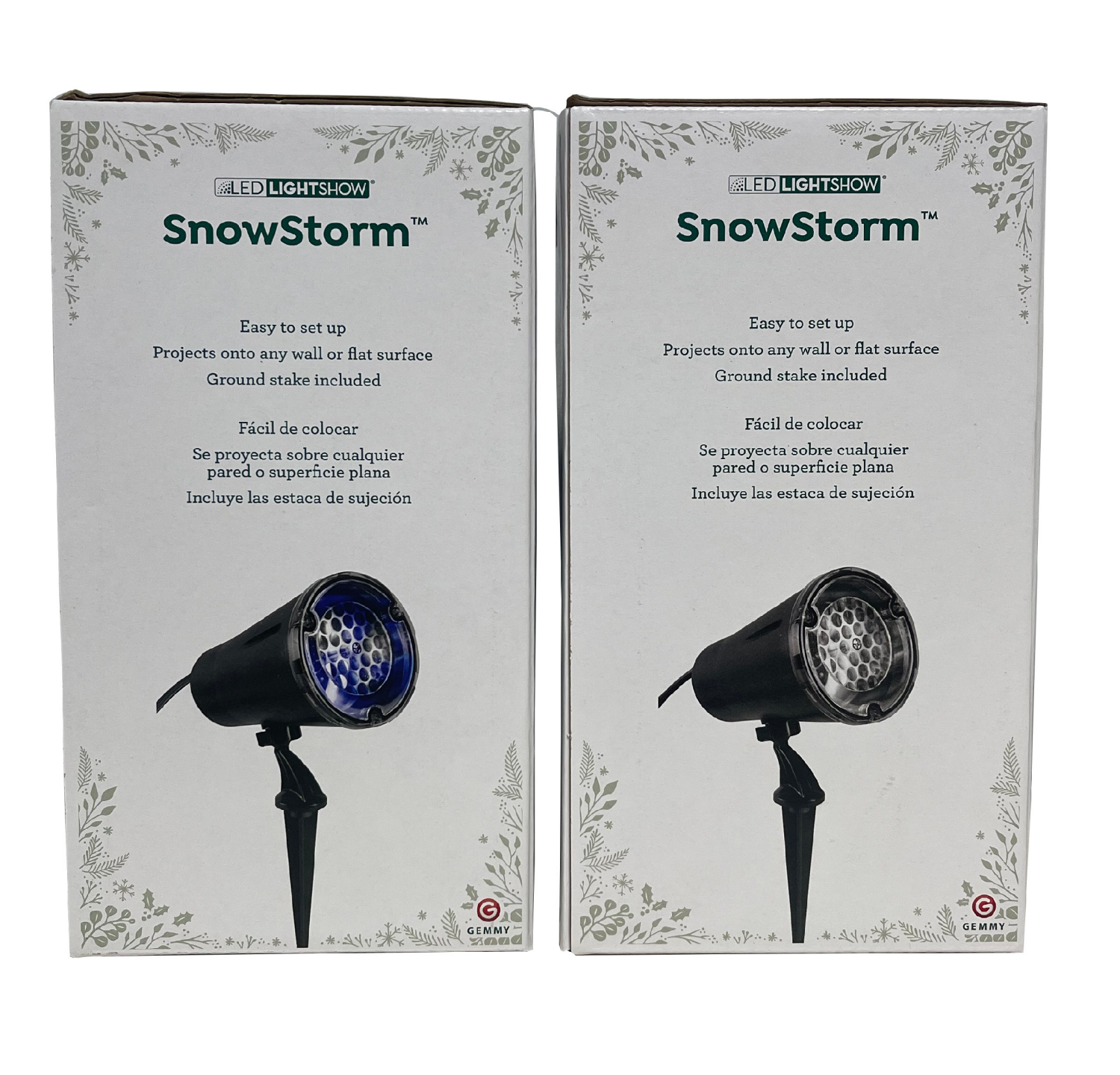 slide 4 of 8, Lightshow Projection-SnowStorm-Snowflake 2 Style Asst, 11.89 in