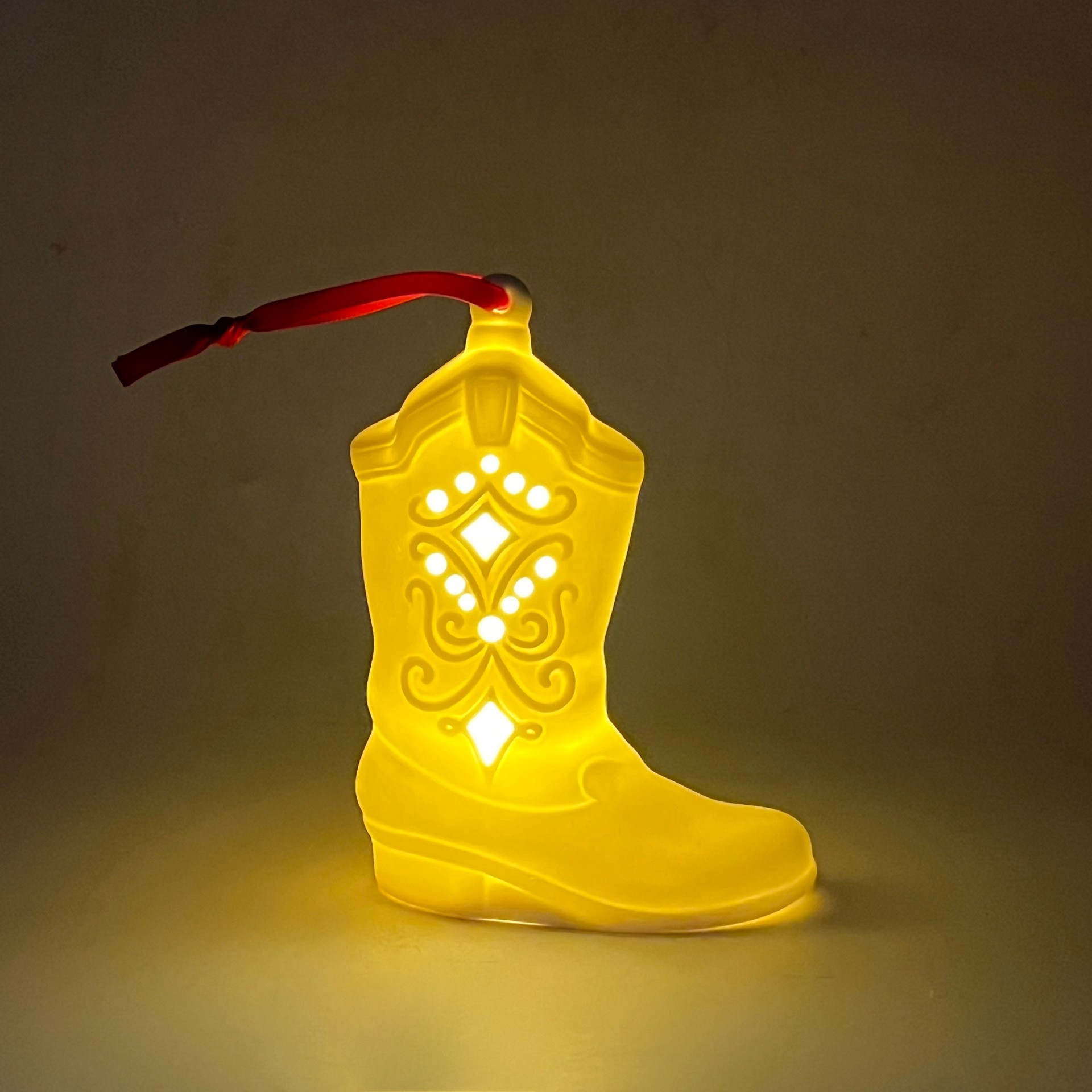 slide 5 of 8, 4.75" Diy Led Ceramic Boot Ornament By Make Market, 4.75 in