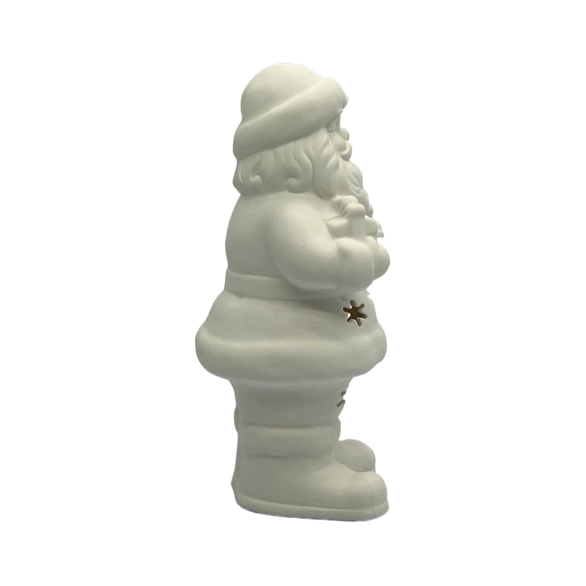 slide 5 of 8, 7.25" Led Diy Ceramic Snowflake Santa Decor By Make Market, 3.45 in x 3.25 in x 7.2 in