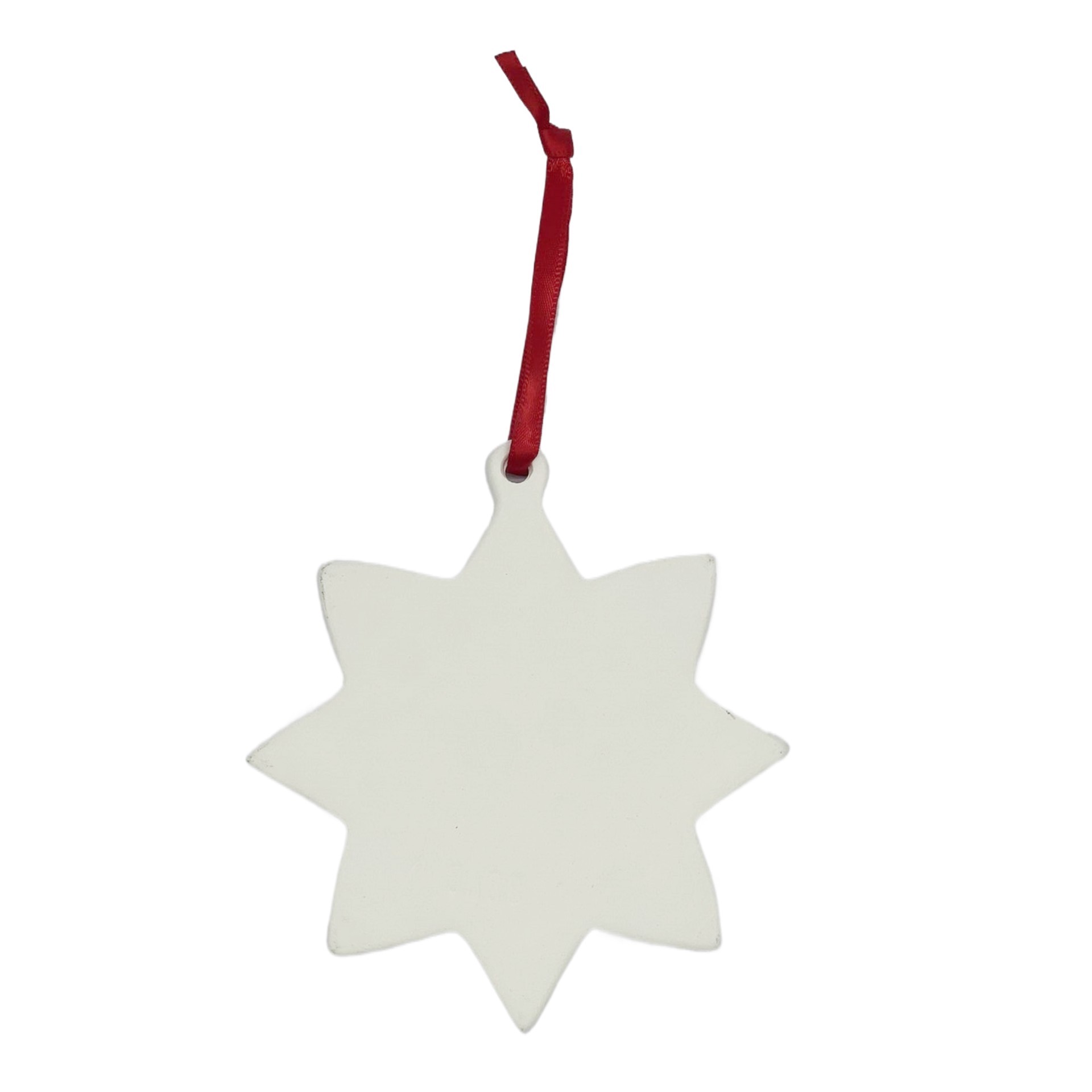 slide 3 of 4, 4.25" Diy Ceramic Snowflake Ornament By Make Market, 4 in x 0.4 in x 4.25 in