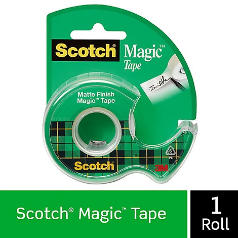 slide 1 of 1, Scotch Tape Magic Matte Finish 3/4 X 300 Inches - Each, 1 ct