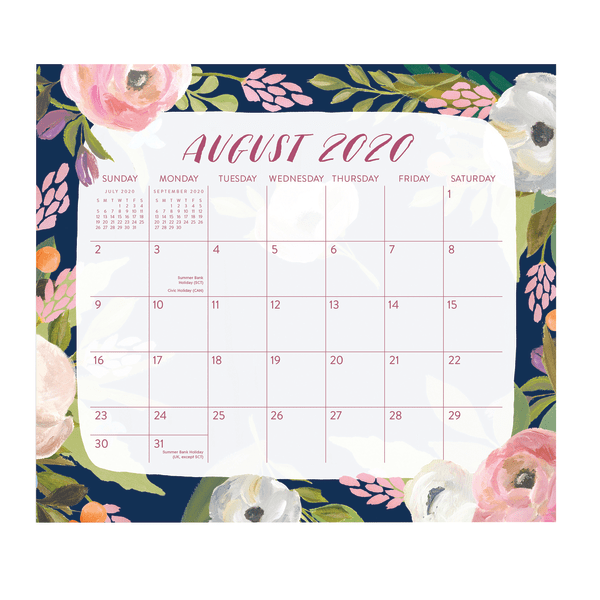 slide 1 of 3, Orange Circle Studio Floral 17-Month Academic Magnetic Monthly Calendar, 8-1/2'' X 9-5/8'', Bella, August 2020 To December 2021, 1 ct