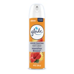Glade Odor Fighting Soft Mist Air Freshener Room Spray, Hawaiian Breeze, 8.0 oz, 1 pk