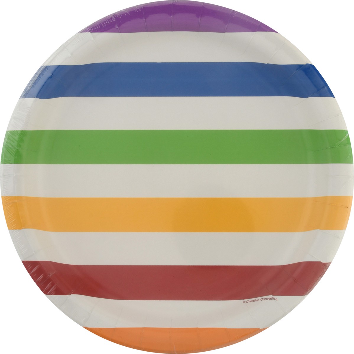 slide 4 of 12, Celebrations 8.75 Inch Dots & Stripes Multicolor Plates 8 ea, 8 ct