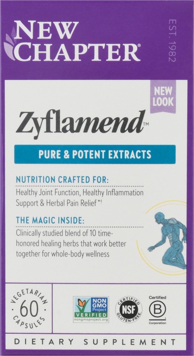 slide 6 of 9, New Chapter Zyflamend Whole Body Dietary Supplement, 60 ct