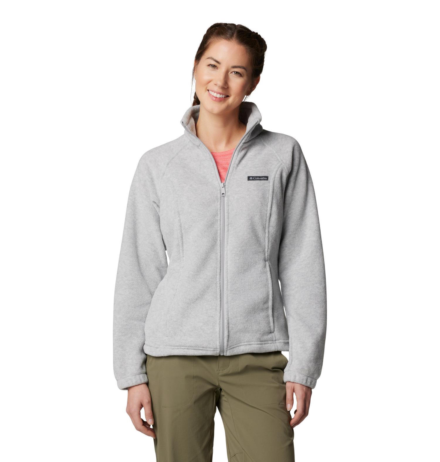 slide 1 of 1, COLUMBIA-NATIONAL Benton Springs Full Zip Cirrus Grey Heather L, LG